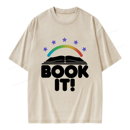 Pagewings Book It Unisex Washed T-shirt