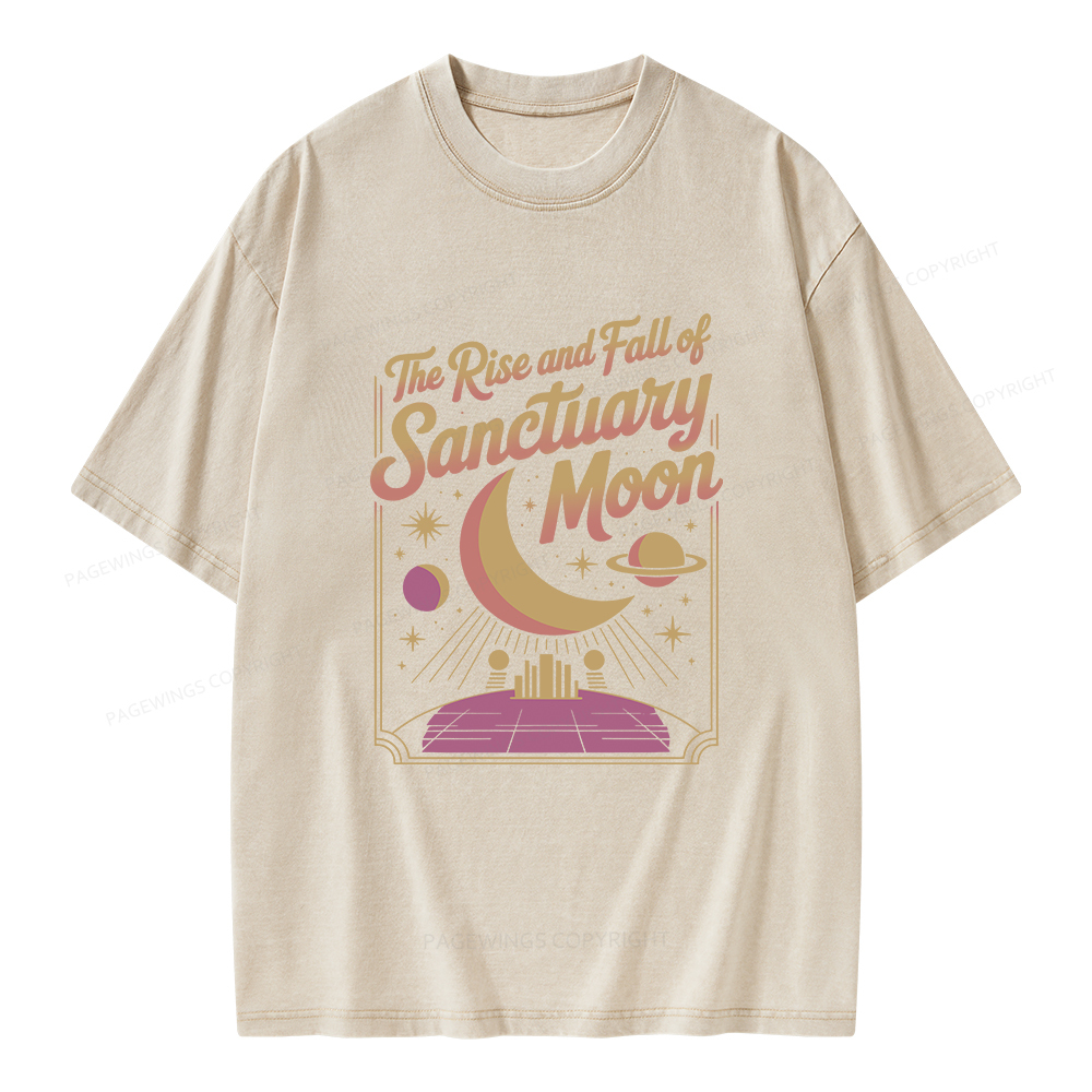 Pagewings Sanctuary Moon Unisex Washed T-shirt