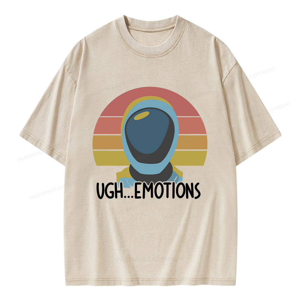Pagewings Ugh...Emotions Unisex Washed T-shirt