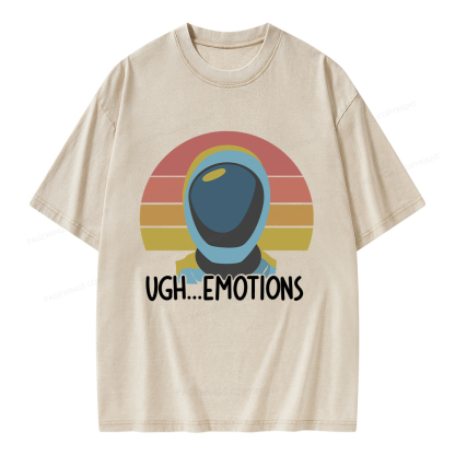 Pagewings Ugh...Emotions Unisex Washed T-shirt