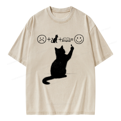 Pagewings A Good Life Is Made Up of Books Unisex Washed T-shirt
