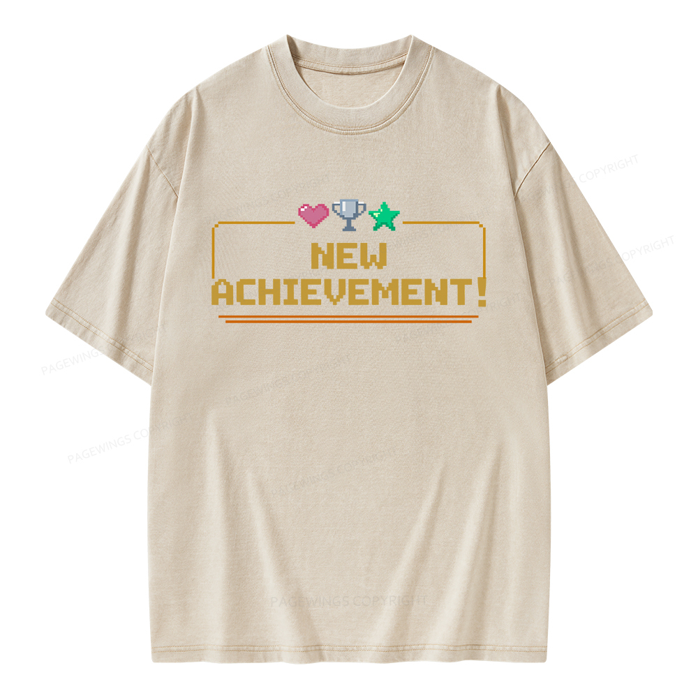 Pagewings New Achievement Unisex Washed T-shirt