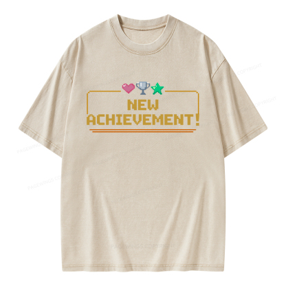 Pagewings New Achievement Unisex Washed T-shirt