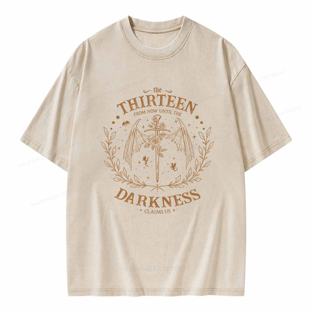 Pagewings The Thirteen Throne Of Glass Unisex Washed T-shirt