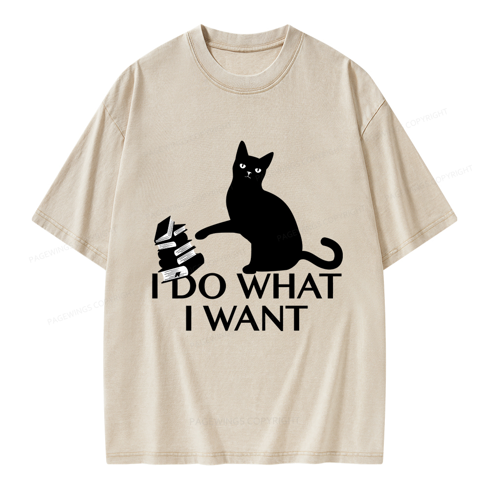 Pagewings I Do What I Want Unisex Washed T-shirt