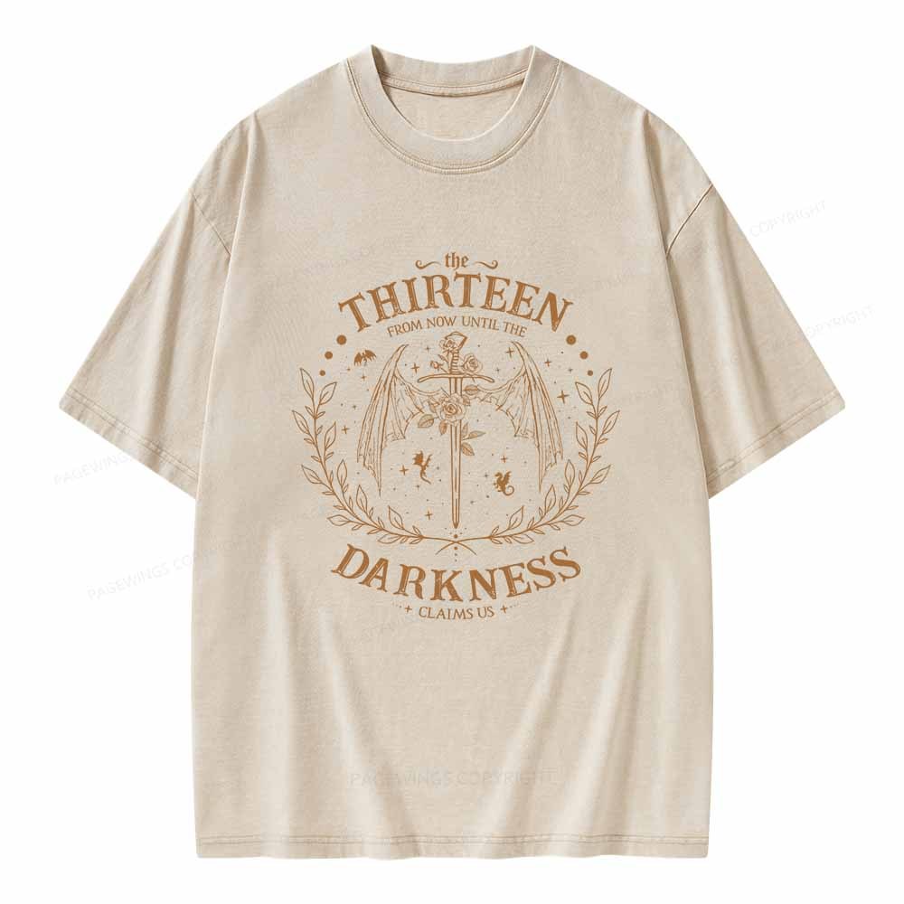 Pagewings The Thirteen Throne Of Glass Unisex Washed T-shirt