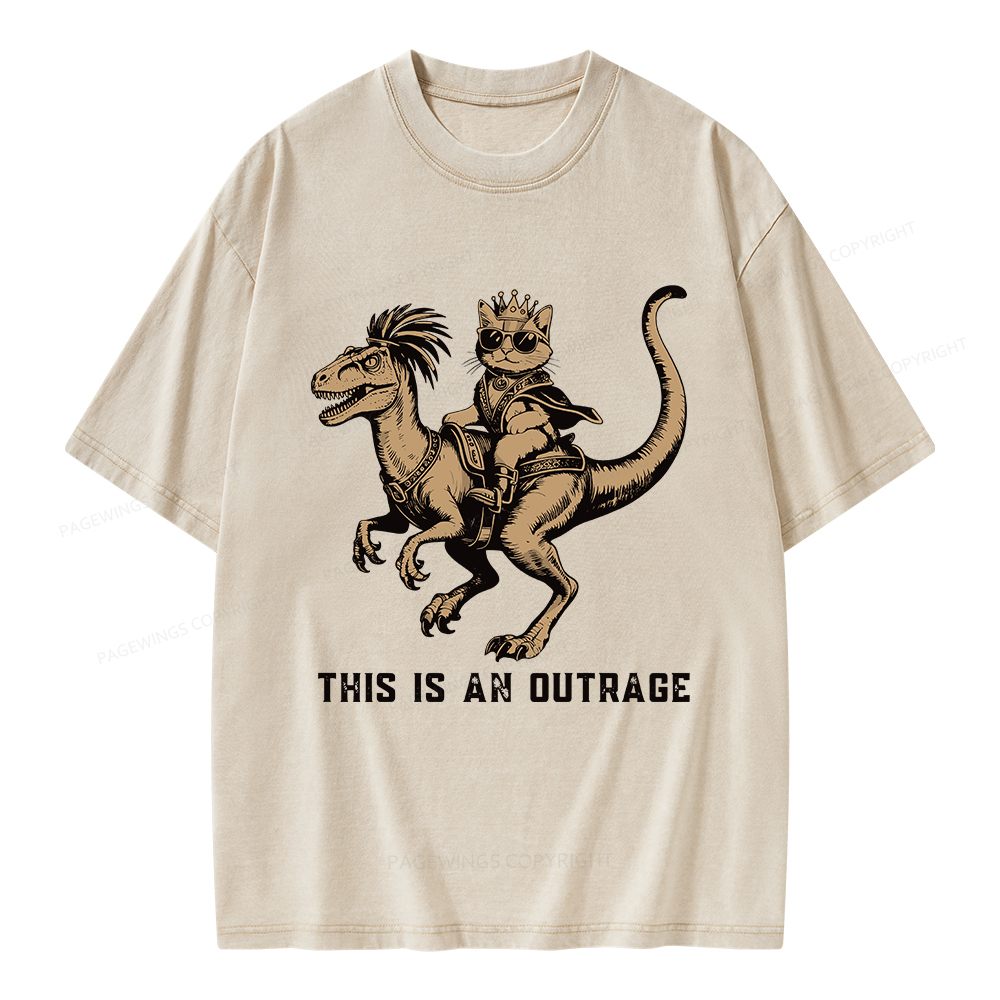 Pagewings Fantasy Book Reader Unisex Washed T-shirt