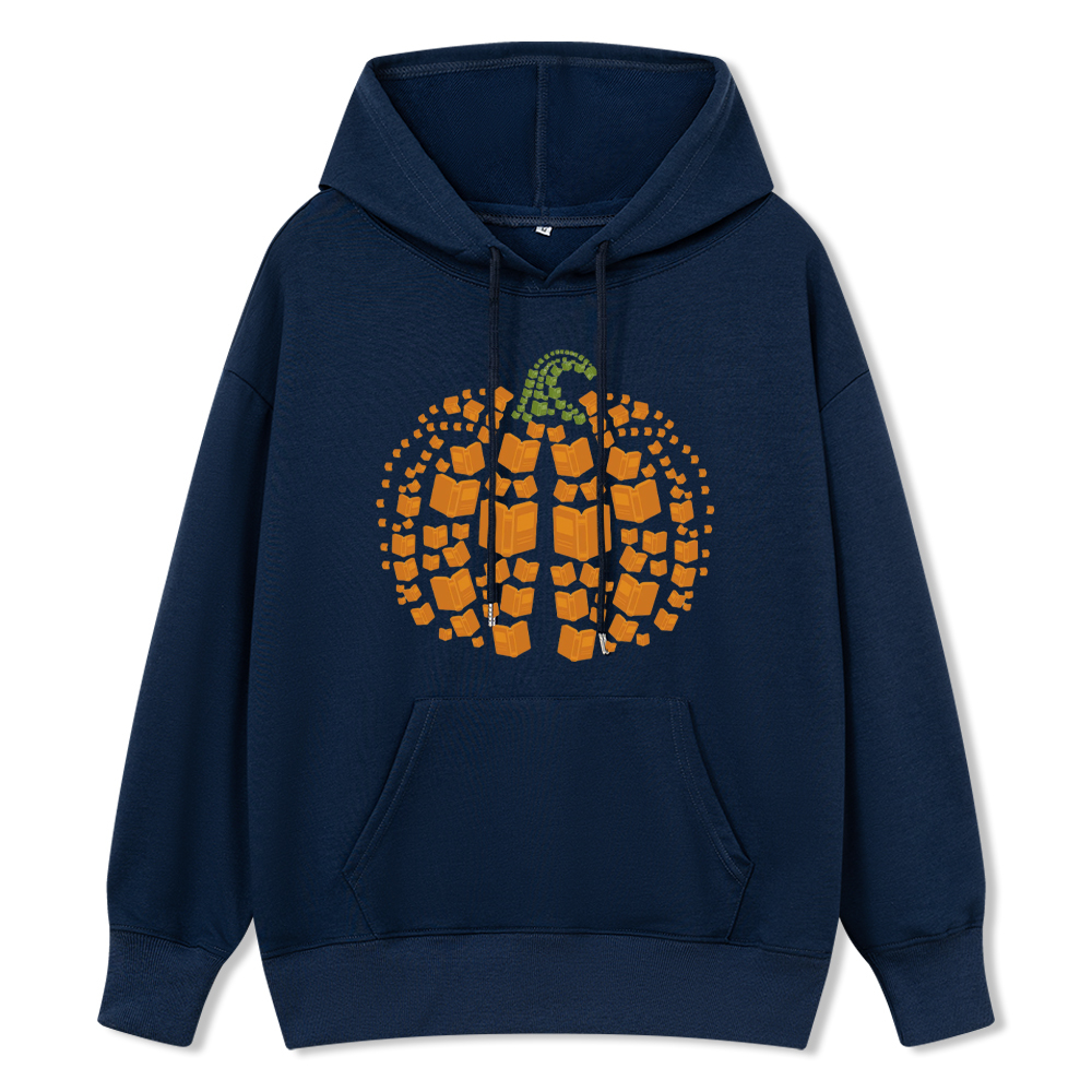 Pagewings Thanksgiving Book Pumpkin Unisex Classic Hoodie