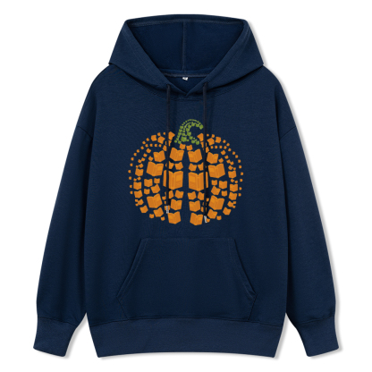 Pagewings Thanksgiving Book Pumpkin Unisex Classic Hoodie