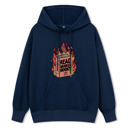 Pagewings Read Banned Books  Unisex Classic Hoodie