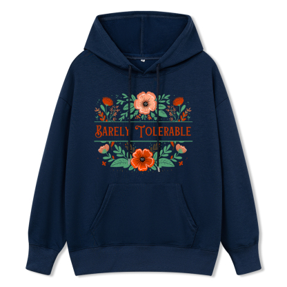 Pagewings Barely Tolerable Book Lover Bookish Unisex Classic Hoodie