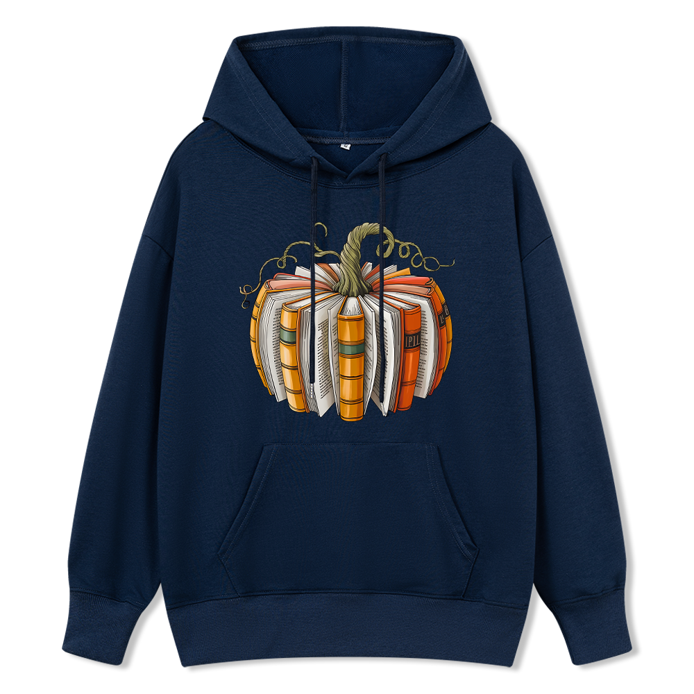 Pagewings Fall Book Pumpkin Unisex Classic Hoodie