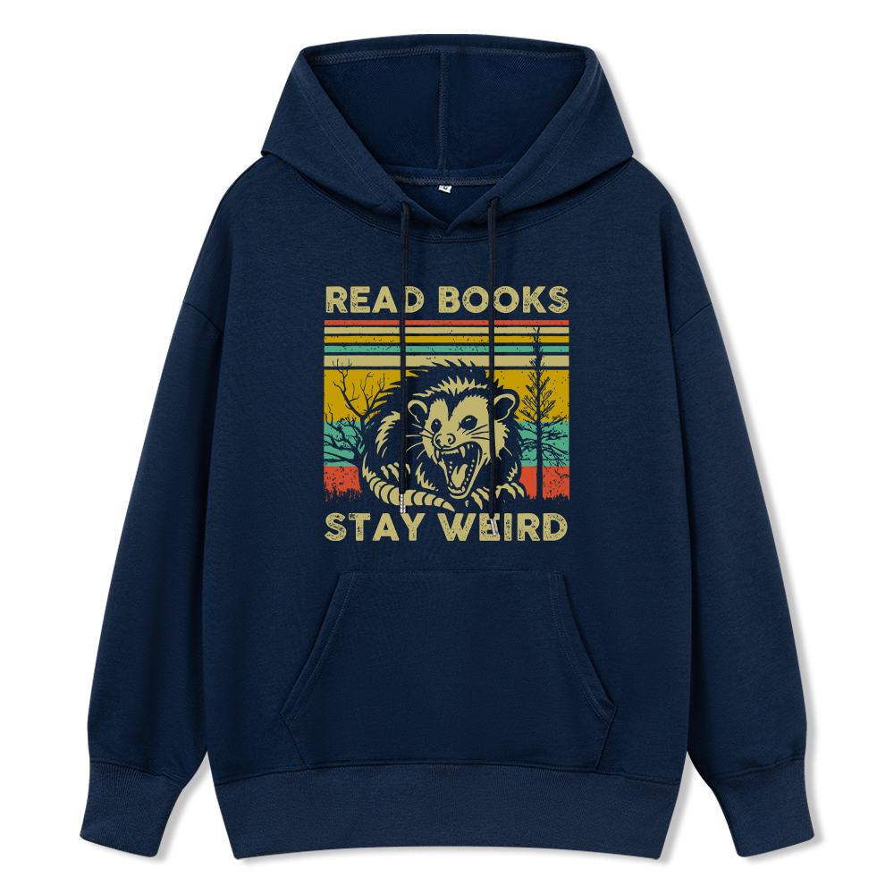Pagewings Read Books Stay Weird Unisex Classic Hoodie