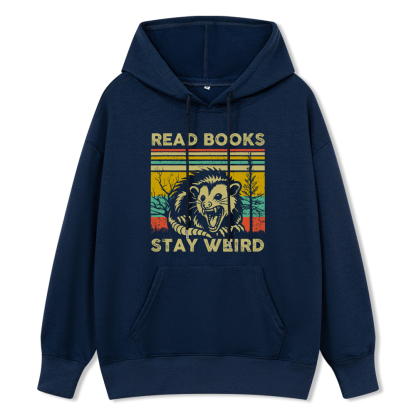 Pagewings Read Books Stay Weird Unisex Classic Hoodie