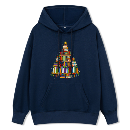 Pagewings Christmas Books Tree Unisex Classic Hoodie
