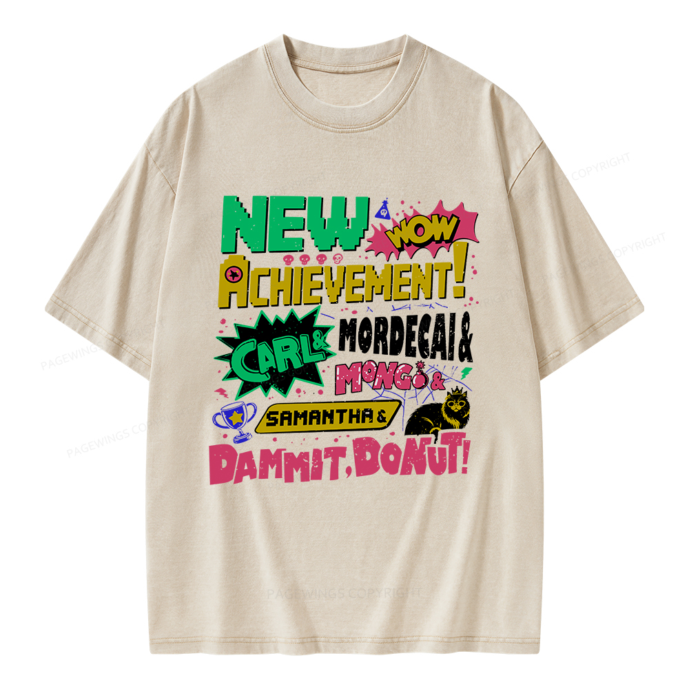 Pagewings New Achievement Unisex Washed T-shirt