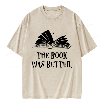 Pagewings The Book Was Better Unisex Washed T-shirt