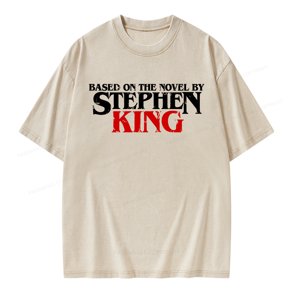 Pagewings Based on the novel by Stephen King Unisex Washed T-shirt