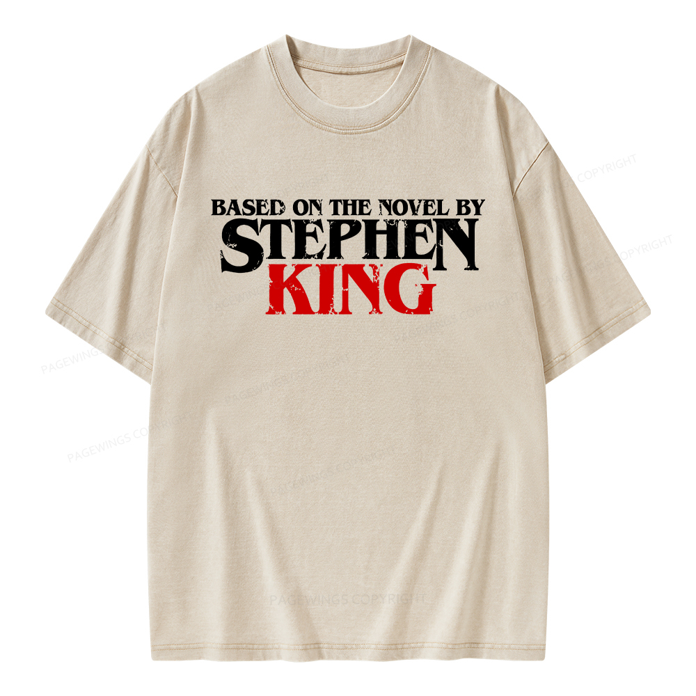 Pagewings Based on the novel by Stephen King Unisex Washed T-shirt