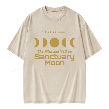 Pagewings The Rise And Fall Of Sanctuary Moon Unisex Washed T-shirt