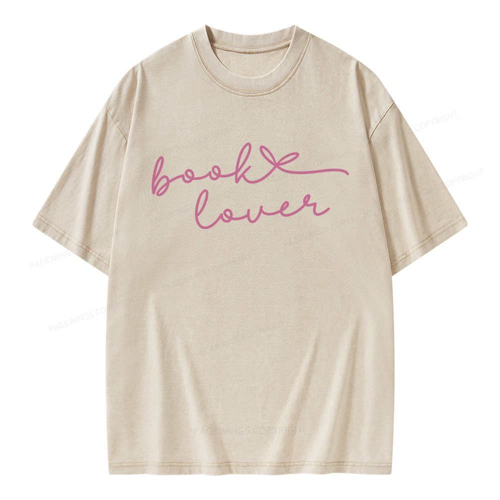Pagewings Book Lover Unisex Washed T-shirt