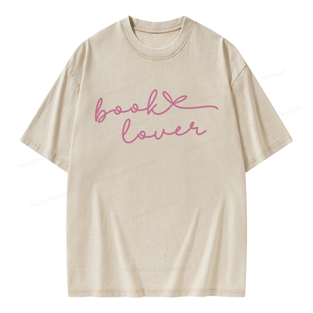 Pagewings Book Lover Unisex Washed T-shirt