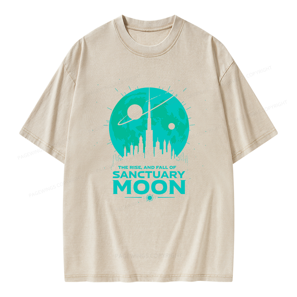 Pagewings Sanctuary Moon Unisex Washed T-shirt