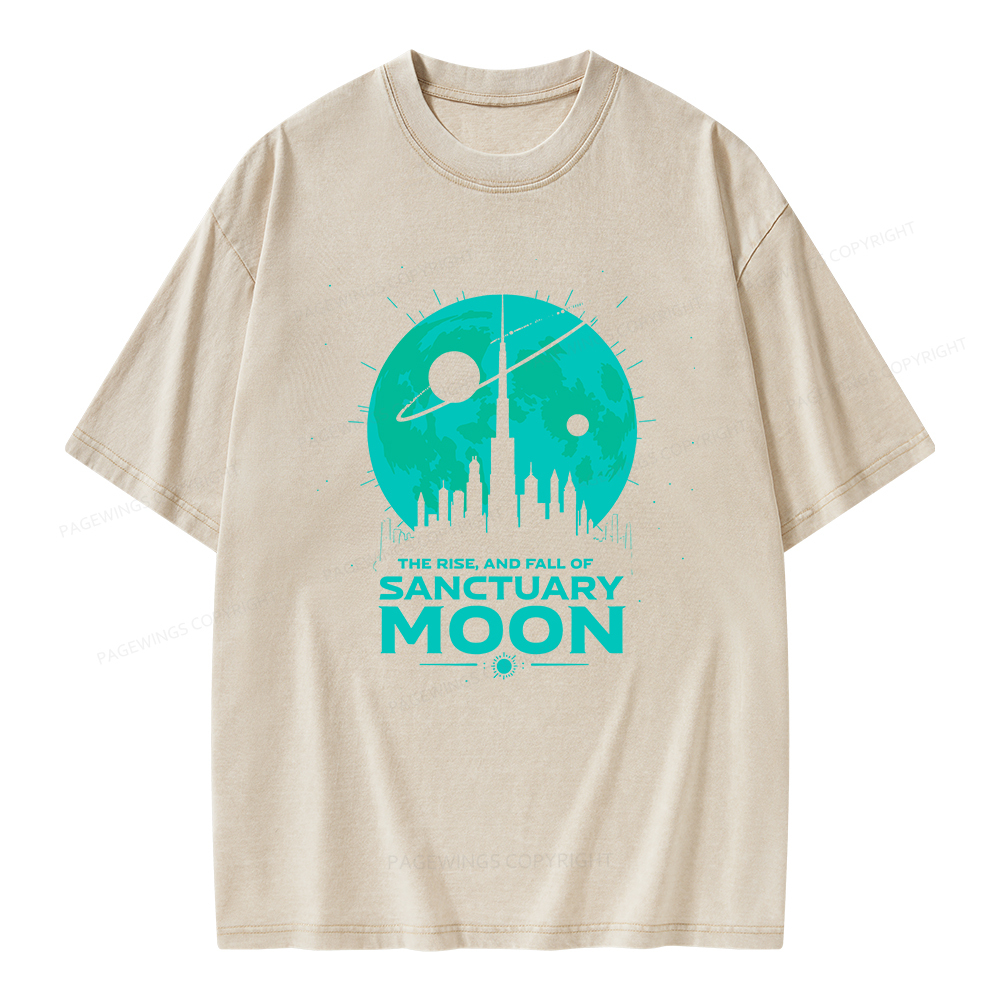 Pagewings Sanctuary Moon Unisex Washed T-shirt