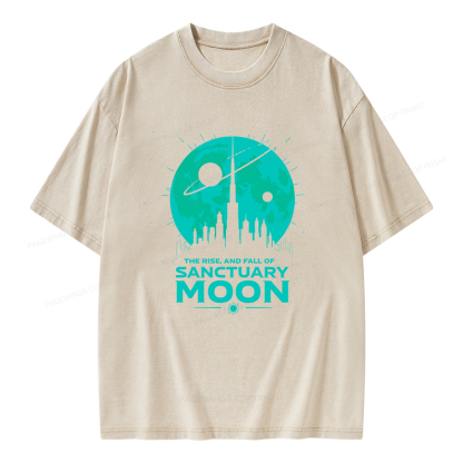 Pagewings Sanctuary Moon Unisex Washed T-shirt