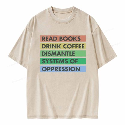 Pagewings Read Books T-Shirt Unisex Washed T-shirt