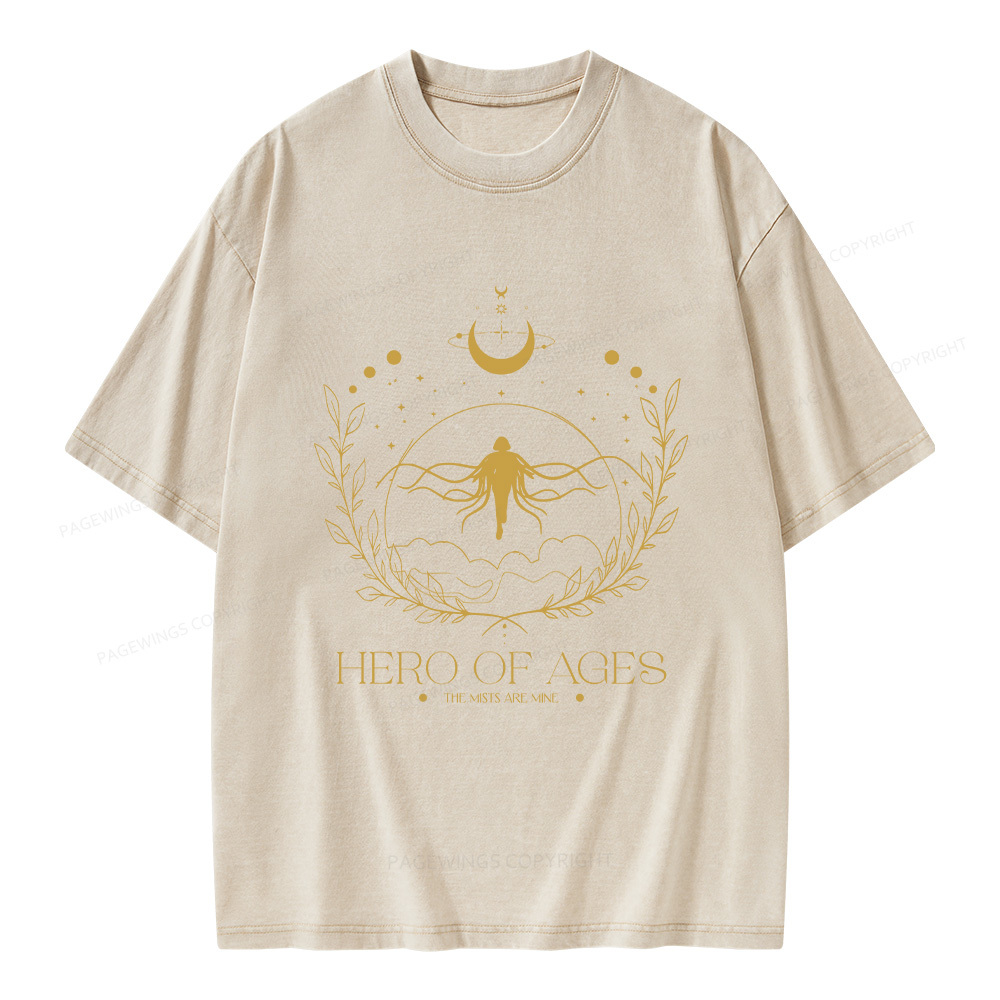 Pagewings Hero Unisex Washed T-shirt