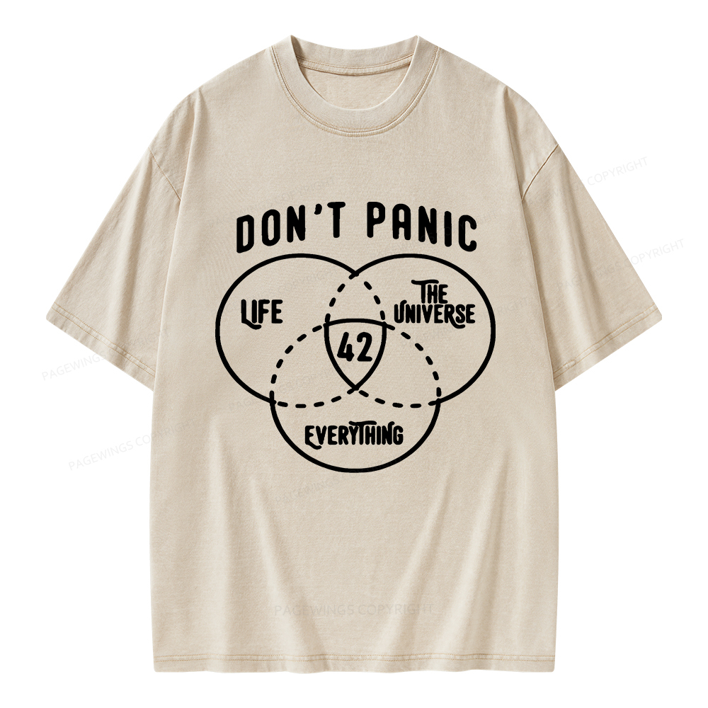 Pagewings 42 is the Answer Unisex Washed T-shirt