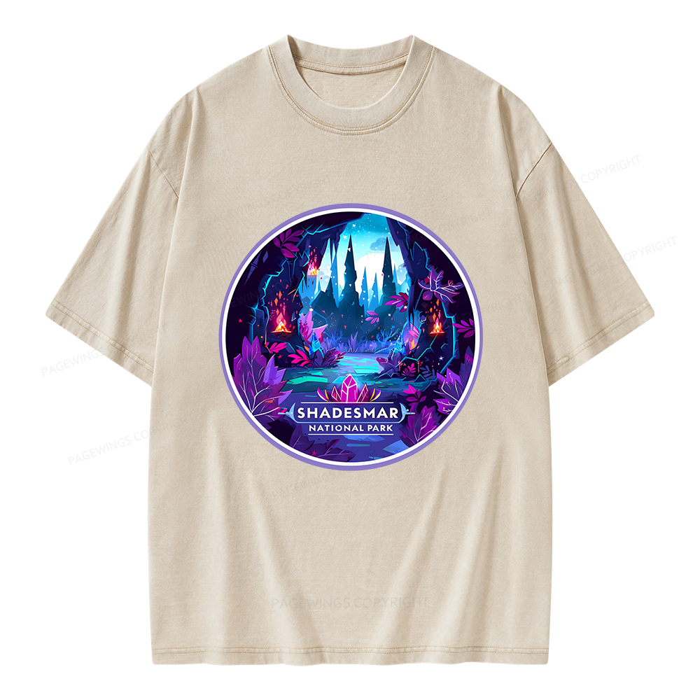 Pagewings Shadesmar National Park Unisex Washed T-shirt