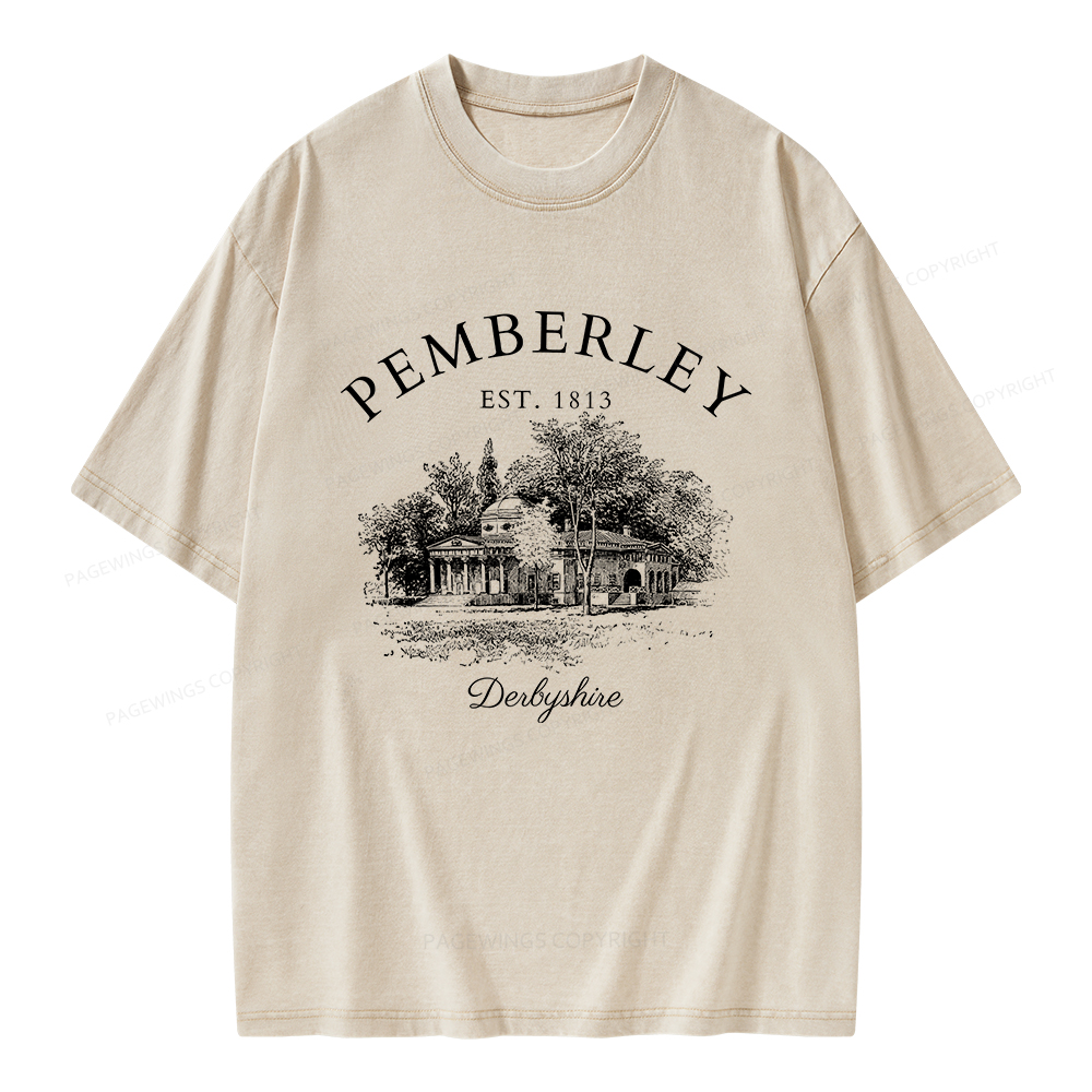 Pagewings Pemberley Unisex Washed T-shirt