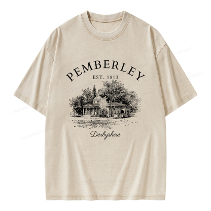 Pagewings Pemberley Unisex Washed T-shirt