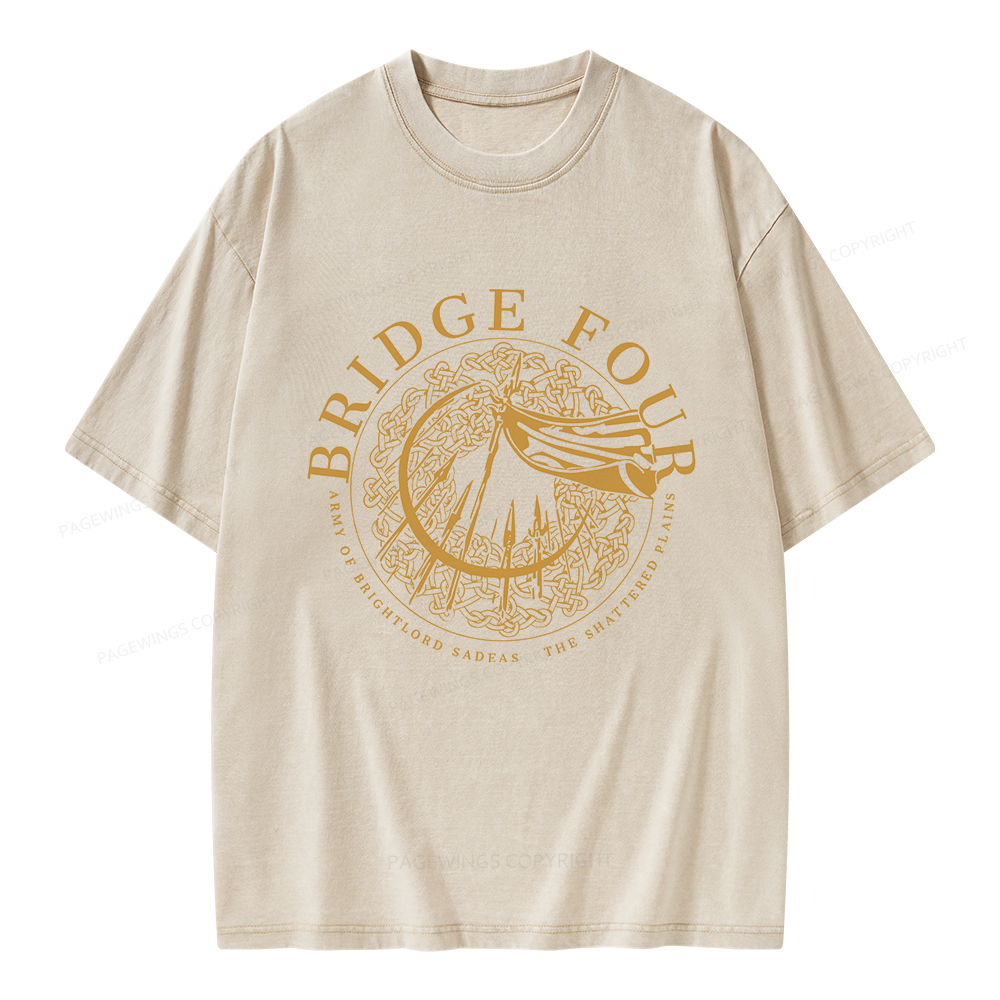 Pagewings Bridge Four Unisex Washed T-shirt