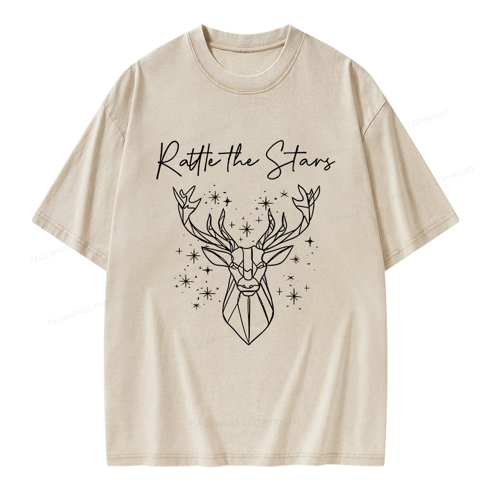 Pagewings Rattle the Stars Unisex Washed T-shirt