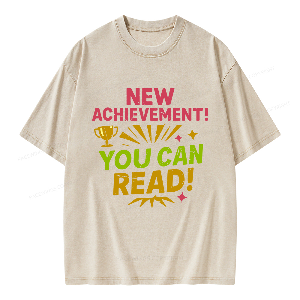 Pagewings New Achievement Unisex Washed T-shirt
