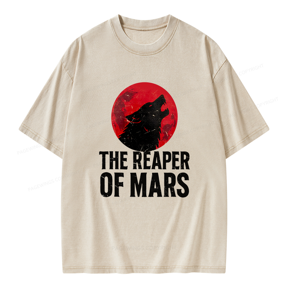 Pagewings The Reaper of Mars Unisex Washed T-shirt