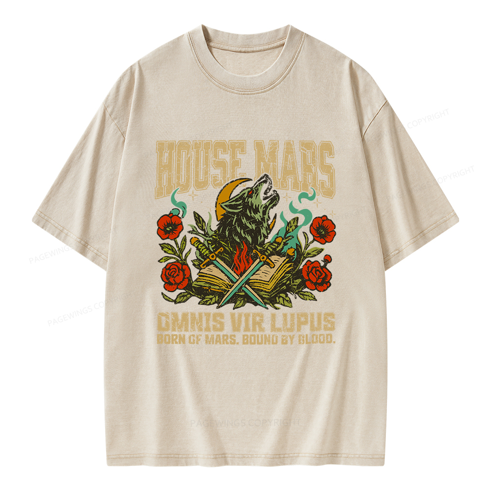 Pagewings House Mars Unisex Washed T-shirt