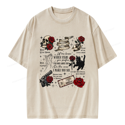 Pagewings Run Little Mouse Unisex Washed T-shirt