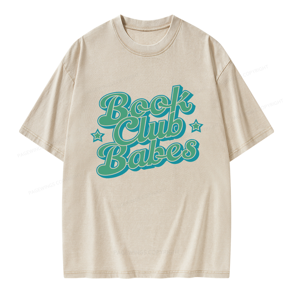 Pagewings Book Club Babes Unisex Washed T-shirt