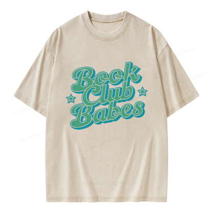 Pagewings Book Club Babes Unisex Washed T-shirt