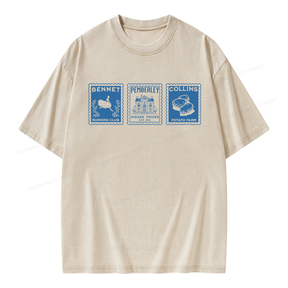 Pagewings The Answer Is Unisex Washed T-shirt