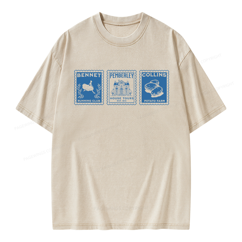 Pagewings The Answer Is Unisex Washed T-shirt