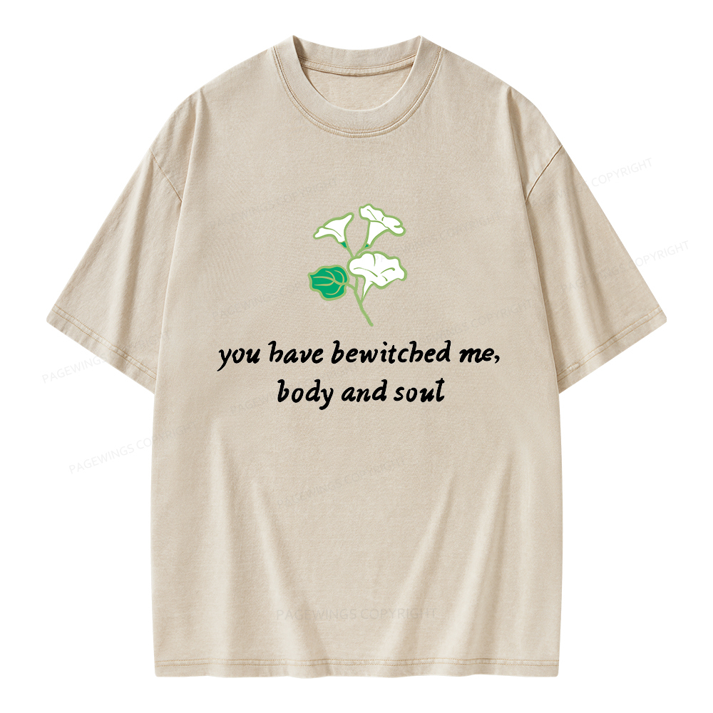 Pagewings You Have Bewitched Me Unisex Washed T-shirt