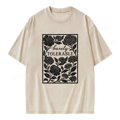 Pagewings Barley Tolerable Unisex Washed T-shirt