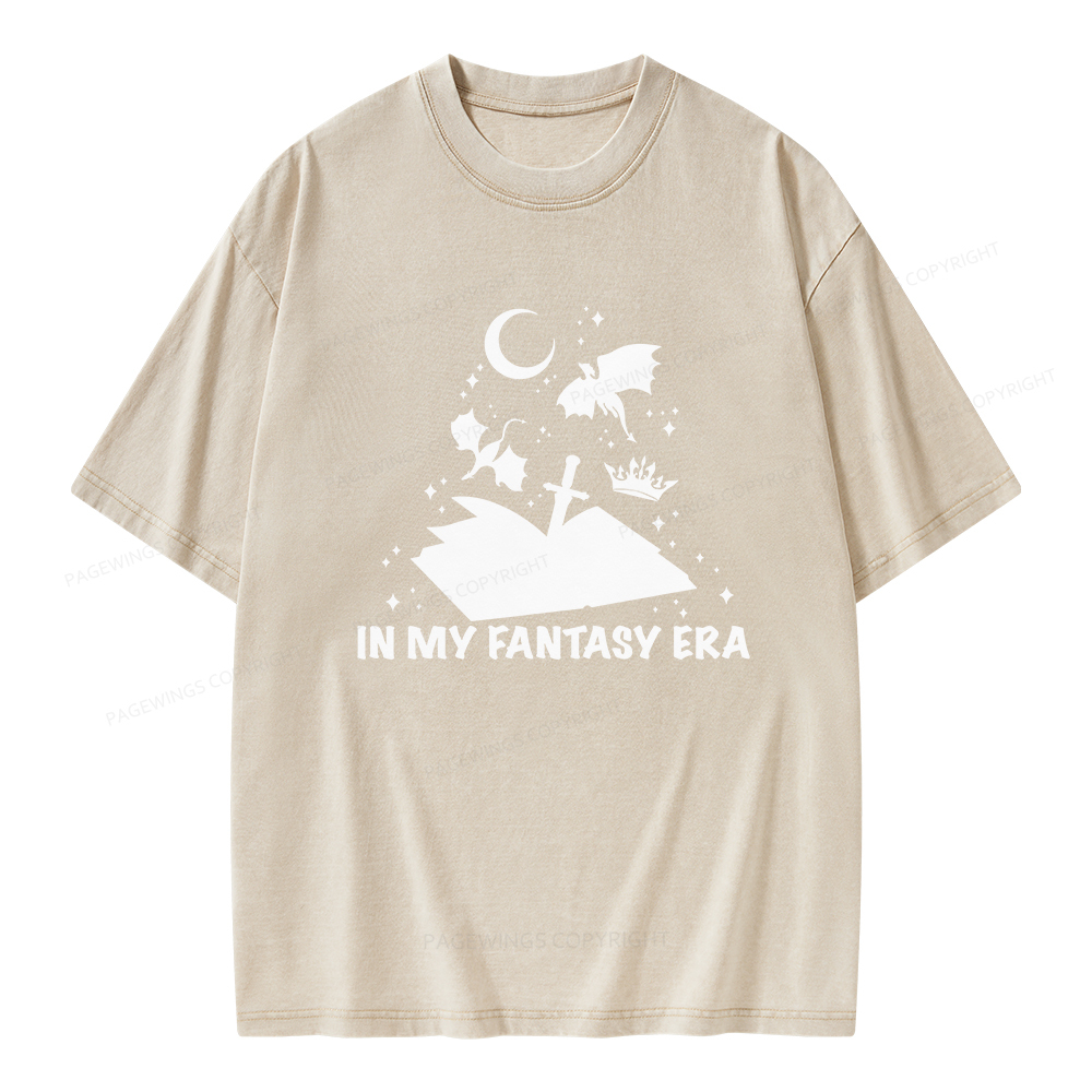 Pagewings In My Fantasy Era Unisex Washed T-shirt