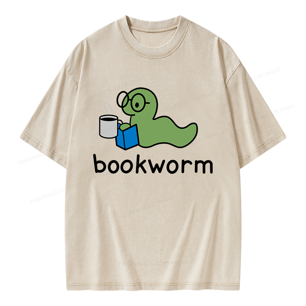 Pagewings Bookworm Unisex Washed T-shirt