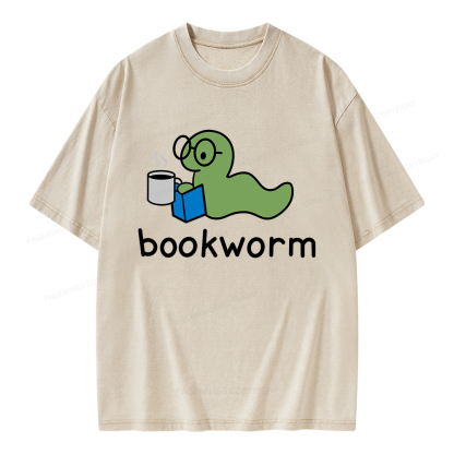 Pagewings Bookworm Unisex Washed T-shirt